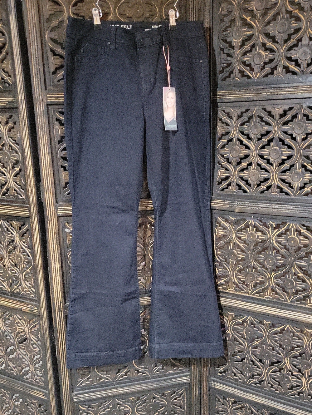 Women’s Dark Navy Stretch Bootcut Jeans - Unbranded